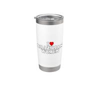 I Love Brazilian Women Vaso térmico de acero inoxidable de doble pared