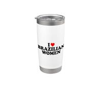I Love Brazilian Women Vaso térmico de acero inoxidable de doble pared