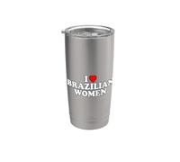 I Love Brazilian Women Vaso térmico de acero inoxidable de doble pared