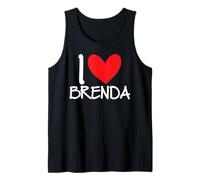 I Love Brenda Nombre Corazón Personalizado Hombres Guy BFF Friend Her Camiseta sin Mangas