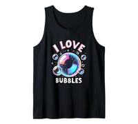 I Love Bubbles I Jabón Burbujas Niños Niñas Niños Camiseta sin Mangas