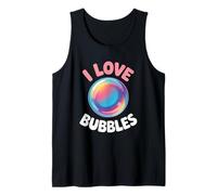 I Love Bubbles I Jabón Burbujas Niños Niñas Niños Camiseta sin Mangas