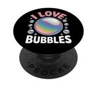 I Love Bubbles I Jabón Burbujas Niños Niñas Niños PopSockets PopGrip Adhesivo