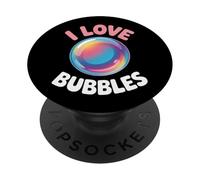I Love Bubbles I Jabón Burbujas Niños Niñas Niños PopSockets PopGrip Adhesivo