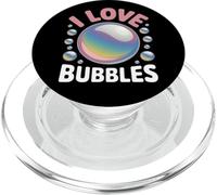 I Love Bubbles I Jabón Burbujas Niños Niñas Niños PopSockets PopGrip para MagSafe