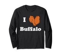 I Love Buffalo Wings Chicken Wing Lover Buffalo Nueva York Manga Larga
