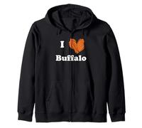 I Love Buffalo Wings Chicken Wing Lover Buffalo Nueva York Sudadera con Capucha