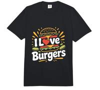 I Love Burgers Tasty Diseño Gráfico Comfort Colors Adult Heavyweight T-Shirt