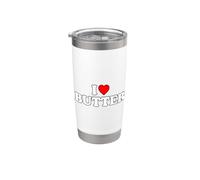 I Love Butter Vaso térmico de acero inoxidable de doble pared