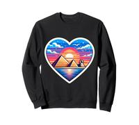 I Love Cairo Egipto Corazón Pirámides Esfinge Puesta de sol Souvenir Sudadera