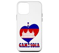 I Love Cambodia Orgullo Camboyano Orgullo Cool Bandera Corazón Diseño Carcasa para iPhone 12 Mini