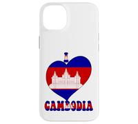 I Love Cambodia Orgullo Camboyano Orgullo Cool Bandera Corazón Diseño Carcasa para iPhone 14 Plus