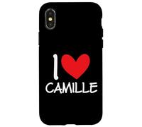 I Love Camille Nombre Personalizado Chica Mujer BFF Amiga Corazón Carcasa para iPhone X/XS