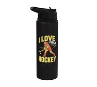 I Love - Camiseta deportiva de hockey sobre césped Stainless Steel Insulated Water Bottle
