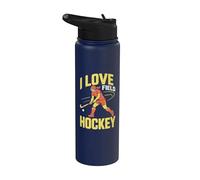 I Love - Camiseta deportiva de hockey sobre césped Stainless Steel Insulated Water Bottle