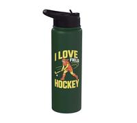I Love - Camiseta deportiva de hockey sobre césped Stainless Steel Insulated Water Bottle