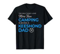I Love Camping More Than Being A Dog Dad Outdoor Minimalista Camiseta