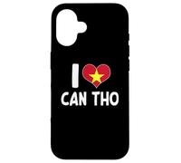 I Love Can Tho Bandera de corazón de Vietnam Carcasa para iPhone 16