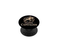 I Love Capitalism Capitalismo Emprendedor Bolsa Inversor PopSockets PopGrip Adhesivo