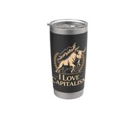 I Love Capitalism Capitalismo Emprendedor Bolsa Inversor Vaso térmico de acero inoxidable de doble pared