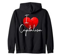 I Love Capitalism Me Encanta el Capitalismo Economía Libre Sudadera con Capucha