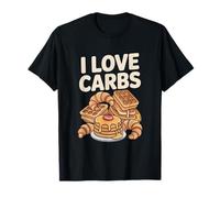 I Love Carbs Waffles Panqueques Croissants Camiseta