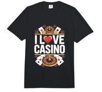 I Love Casino Poker Ruleta Tarjeta Diversión Comfort Colors Adult Heavyweight T-Shirt