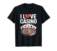 I Love Casino Ruleta Poker Cartas Diversión Camiseta