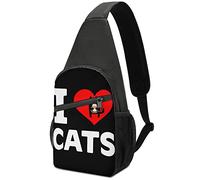 I Love Cats and Coffee Mochila Cruzada Bolso de Hombro Ligero con una Correa Bolso Bandolera Viaje Senderismo Mochila