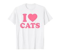 I Love Cats, I Heart Cats Camiseta