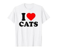 I Love Cats, I Heart Cats Camiseta