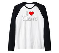 I Love Chaos Camiseta Manga Raglan