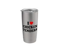 I Love Chicken Tenders Funny Chicken Tender Chicken Tendies Vaso térmico de acero inoxidable de doble pared
