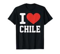 I Love Chile Heart Souvenir Lovers Pride Travel Camiseta