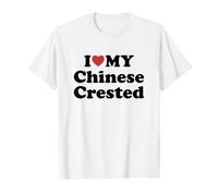 I Love Chinese Crested Camiseta