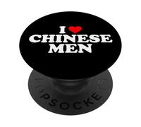 I Love Chinese Men PopSockets PopGrip Adhesivo