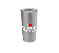 I Love Chinese Women Vaso térmico de acero inoxidable de doble pared