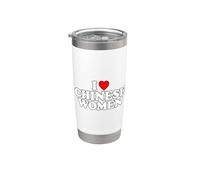 I Love Chinese Women Vaso térmico de acero inoxidable de doble pared