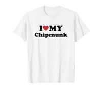 I Love Chipmunk Camiseta