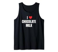 I Love Chocolate Milk Funny Beverage Lover Design Camiseta sin Mangas