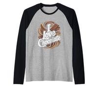 I Love Chocolate Sweet Treats Pasión Camiseta Manga Raglan