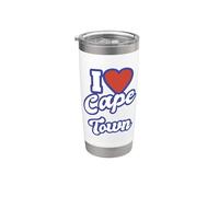 I Love Ciudad del Cabo Vaso térmico de acero inoxidable de doble pared