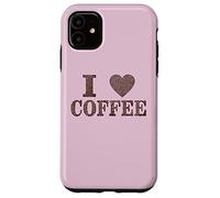 I Love Coffee Beans Java Joe Cafe Capuchino Espresso Descafeinado Carcasa para iPhone 11