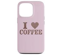 I Love Coffee Beans Java Joe Cafe Capuchino Espresso Descafeinado Carcasa para iPhone 13 Pro