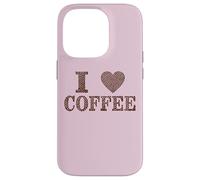 I Love Coffee Beans Java Joe Cafe Capuchino Espresso Descafeinado Carcasa para iPhone 14 Pro