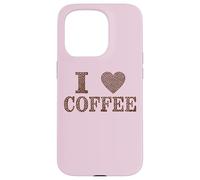 I Love Coffee Beans Java Joe Cafe Capuchino Espresso Descafeinado Carcasa para iPhone 15 Pro