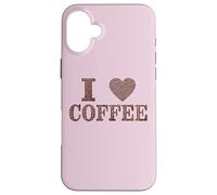 I Love Coffee Beans Java Joe Cafe Capuchino Espresso Descafeinado Carcasa para iPhone 16 Plus