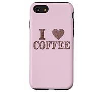 I Love Coffee Beans Java Joe Cafe Capuchino Espresso Descafeinado Carcasa para iPhone SE (2020) / 7 / 8