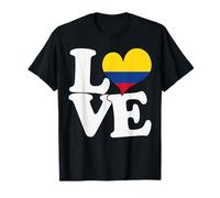 I Love Colombia Bandera Corazón Patriótico Viaje Camiseta