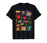 I Love Colombia Bandera Monumento Camiseta